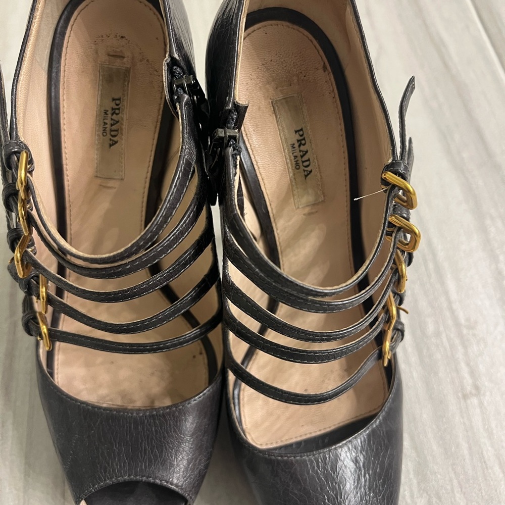Prada platform heel, strappy 37.5 - Picture 3 of 7